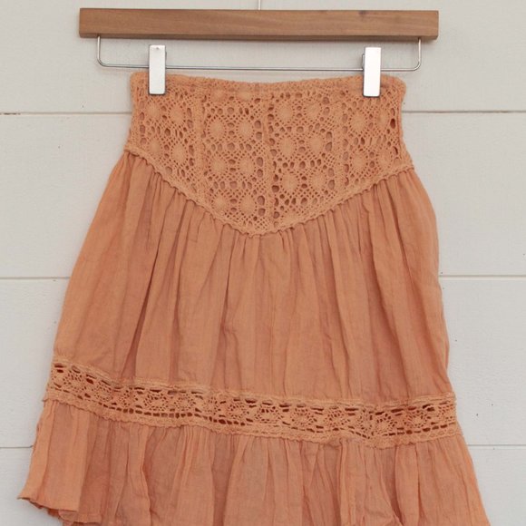 Jen's Pirate Booty Dresses & Skirts - JEN'S PIRATE BOOTY - BREAK ON THROUGH MINI SKIRT - JIBARITA CLAY - MEDIUM